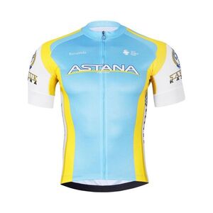 BONAVELO Rövid ujjú kerékpáros mez - ASTANA - sárga/türkiz kép