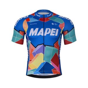BONAVELO Rövid ujjú kerékpáros mez - MAPEI - kék/színes kép