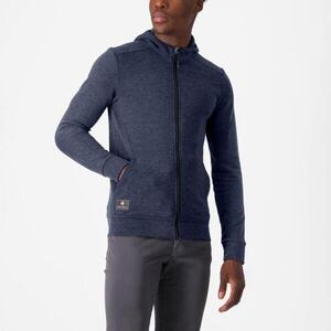 CASTELLI póló - MILANO 2 FULL ZIP FLEECE - kék kép