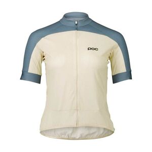 POC Rövid ujjú kerékpáros mez - ESSENTIAL ROAD LOGO W - bézs/kék kép