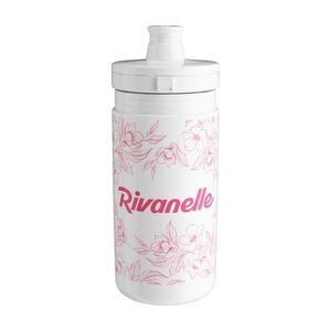 RIVANELLE Kerékpáros palack vízre - HYDRA 550 ml - fehér/rózsaszín kép