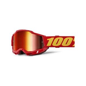 100% SPEEDLAB Kerékpáros szemüveg - ACCURI 2 - piros/sárga kép