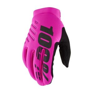 100% SPEEDLAB Kerékpáros kesztyű hosszú ujjal - BRISKER W - rózsaszín/fekete kép