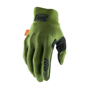 100% SPEEDLAB Kerékpáros kesztyű hosszú ujjal - COGNITO D3O - zöld/fekete kép