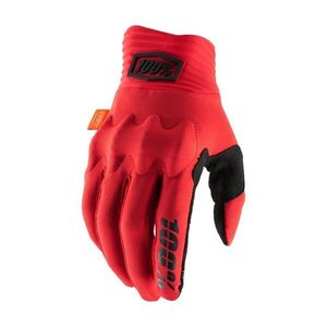 100% SPEEDLAB Kerékpáros kesztyű hosszú ujjal - COGNITO D3O - piros/fekete kép