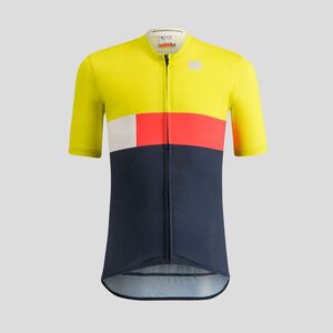 SPORTFUL Rövid ujjú kerékpáros mez - SNAP KID - sárga/színes kép
