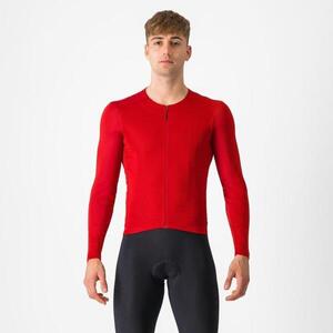 CASTELLI Hosszú ujjú kerékpáros mez - FLY LS - piros kép