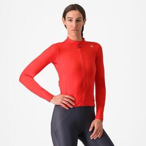 CASTELLI Hosszú ujjú kerékpáros mez - ESPRESSO THERMAL W - narancssárga kép