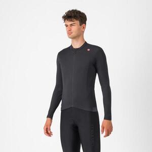 CASTELLI Hosszú ujjú kerékpáros mez - ESPRESSO THERMAL - antracit kép