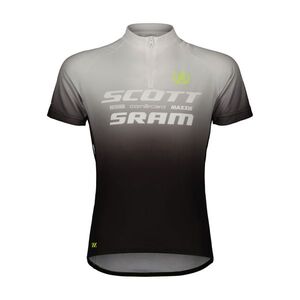 SCOTT Rövid ujjú kerékpáros mez - SCOTT-SRAM PRO - fekete/fehér kép