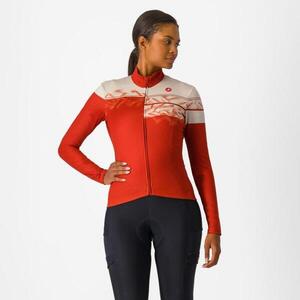 CASTELLI Hosszú ujjú kerékpáros mez - UNLIMITED THERMAL 2 W - piros kép