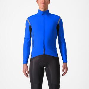 CASTELLI Kerékpáros dzseki béléssel - PERFETTO ROS 2 CONVERTIBLE - kék kép