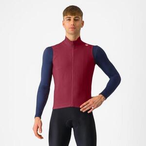 CASTELLI Kerékpáros mellény - ESPRESSO VEST - bordó kép
