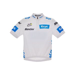 SANTINI Rövid ujjú kerékpáros mez - TDF BEST YOUNG RIDER - fehér kép