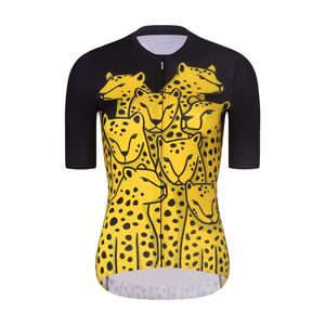 RIVANELLE Rövid ujjú kerékpáros mez - CHEETAH II - sárga/fekete kép
