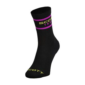 SCOTT Klasszikus kerékpáros zokni - RETRO CASUAL CREW PAK-3 - fekete kép