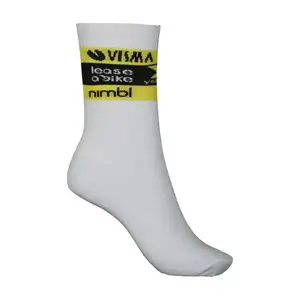 RAPIDGEAR Klasszikus kerékpáros zokni - VISMA SOCKS 2025 - fehér/sárga/fekete kép
