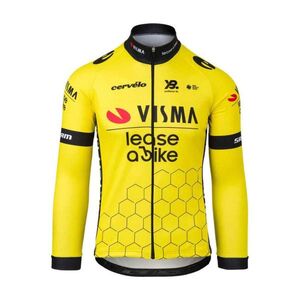 RAPIDGEAR Hosszú ujjú kerékpáros mez nyári - REPLICA VISMA 2025 - sárga kép