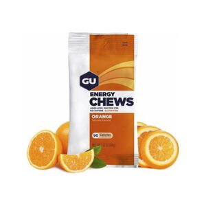 GU Kerékpáros táplálékkiegészítő - ENERGY CHEWS 60 g ORANGE kép