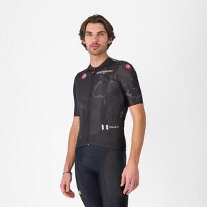 CASTELLI Rövid ujjú kerékpáros mez - GIRO 108 COMPETIZIONE 3 - fekete kép