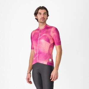 CASTELLI Rövid ujjú kerékpáros mez - GIRO ESPRESSO - rózsaszín kép
