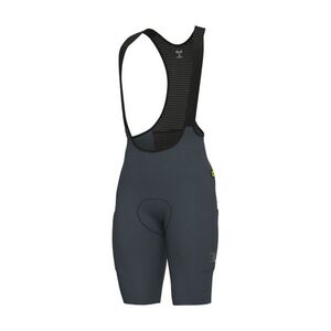 ALÉ Rövid kerékpáros nadrág kantárral - GRAVEL-PRO OFF ROAD - GRAVEL - szürke kép