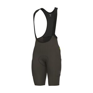 ALÉ Rövid kerékpáros nadrág kantárral - GRAVEL-PRO OFF ROAD - GRAVEL - zöld kép