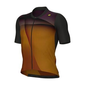 ALÉ Rövid ujjú kerékpáros mez - SPRINTER R-EV1 - narancssárga/fekete/rózsaszín kép