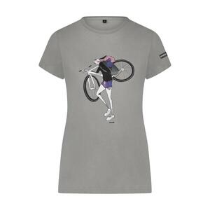 SHIMANO Rövid ujjú kerékpáros póló - SENTIERO LTD - szürke kép