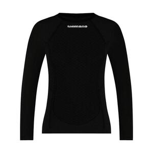 SHIMANO Hosszú ujjú kerékpáros póló - VERTEX LONG - fekete kép