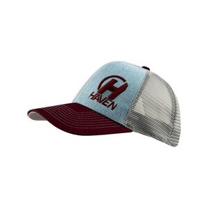 HAVEN Kerékpáros sapka - TRUCKER - szürke/piros kép