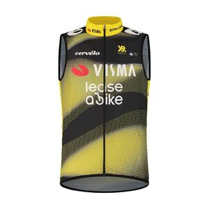 RAPIDGEAR Kerékpáros mellény - VISMA TDF25 REPLICA WINDBODY - sárga/fekete kép