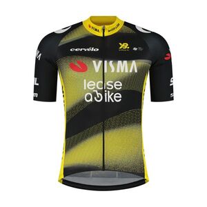 RAPIDGEAR Rövid ujjú kerékpáros mez - VISMA TDF25 REPLICA JERSEY - sárga/fekete kép
