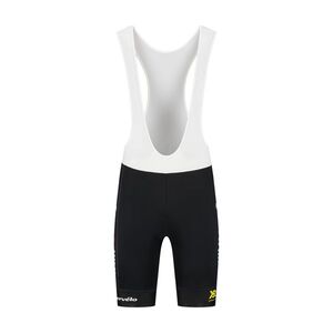 RAPIDGEAR Rövid kerékpáros nadrág kantárral - VISMA TDF25 REPLICA BIBSHORT - fekete kép