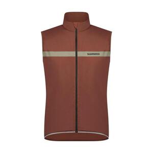 SHIMANO Kerékpáros mellény - EVOLVE WIND INSULATED - barna kép
