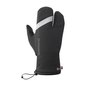 SHIMANO Kerékpáros kesztyű hosszú ujjal - WINDSTOPPER PRIMALOFT 2x2 - fekete kép