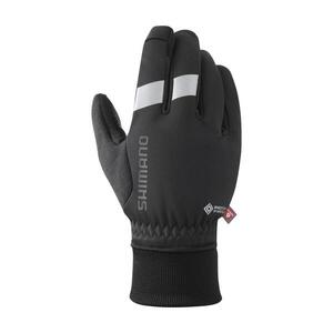 SHIMANO Kerékpáros kesztyű hosszú ujjal - WINDSTOPPER PRIMALOFT - fekete kép
