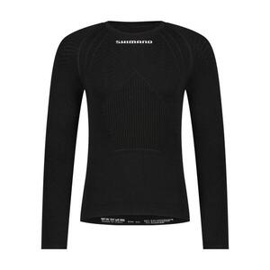 SHIMANO Hosszú ujjú kerékpáros póló - VERTEX LONG - fekete kép