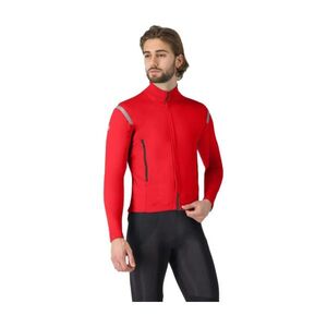 CASTELLI Kerékpáros dzseki béléssel - PERFETTO ROS 3 - piros kép