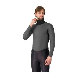 CASTELLI Hosszú ujjú kerékpáros póló - FLANDERS 2 HIGH NECK - szürke kép