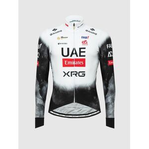 PISSEI Hosszú ujjú kerékpáros mez - UAE TEAM EMIRATES - XRG 2025 REPLICA - fehér/fekete kép