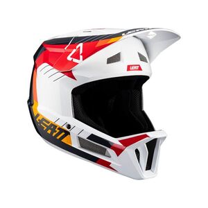 LEATT Kerékpáros sisak - MTB GRAVITY 2.0 - fehér/piros kép