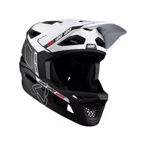 LEATT Kerékpáros sisak - MTB GRAVITY 6.0 CARBON - fehér/fekete kép