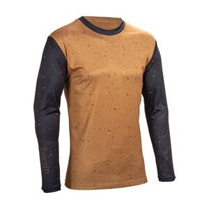 LEATT Hosszú ujjú kerékpáros mez nyári - MTB ENDURO 4.0 - barna/fekete kép