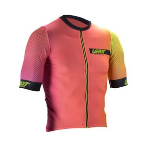 LEATT Rövid ujjú kerékpáros mez - MTB ENDURANCE 6.0 - narancssárga/sárga kép