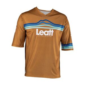 LEATT Rövid ujjú kerékpáros mez - MTB ENDURO 3.0 - barna kép
