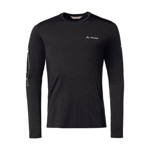 VAUDE Hosszú ujjú kerékpáros póló - MONVISO MERINO - fekete kép