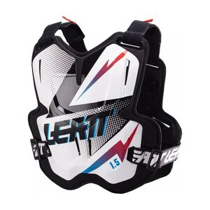 LEATT hát- és mellkasvédő - CHEST PROTECTOR 1.5 TORQUE - fekete/fehér kép
