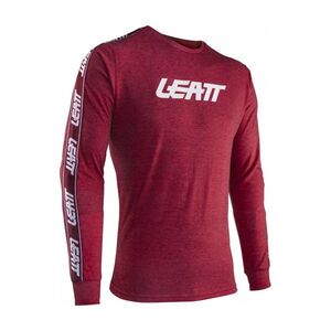 LEATT Hosszú ujjú kerékpáros póló - PREMIUM LONG - piros kép