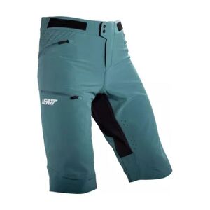 LEATT Rövid kerékpáros nadrág kantár nélkül - MTB ENDURO 3.0 - zöld kép